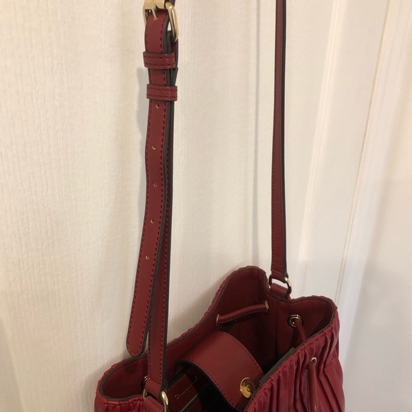 SOLD Red Calvin Klein Bucket Bag - Picture 7 of 7